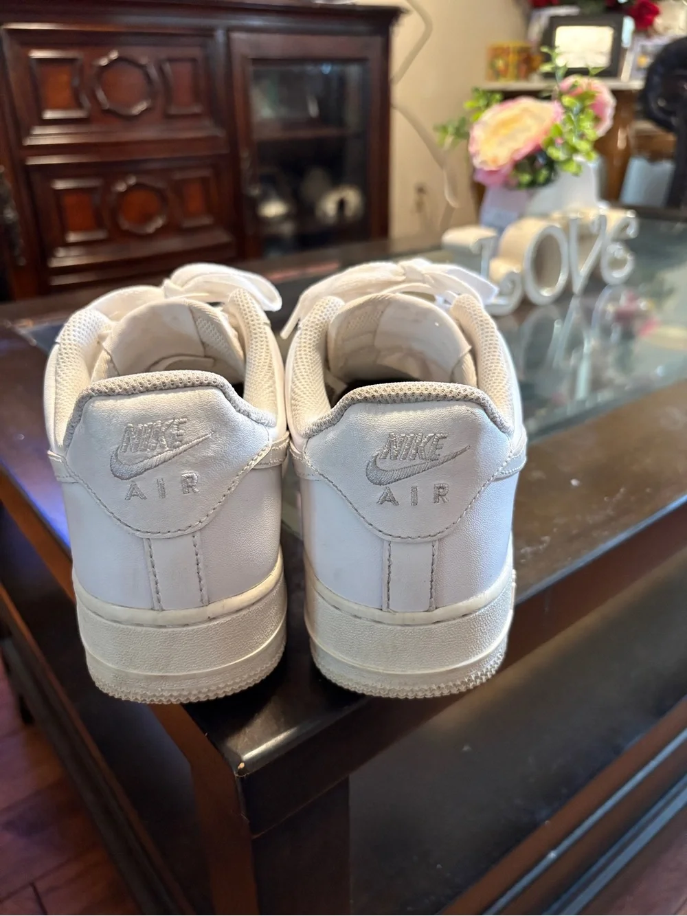 White Nike Air Force 1 Sneakers